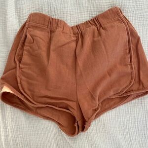 RVCA burnt orange shorts